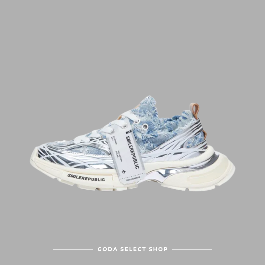 SMILEREPUBLIC SKYLINE 藍白刷舊老爹鞋 小紅書爆款🔥 SR25SS006
