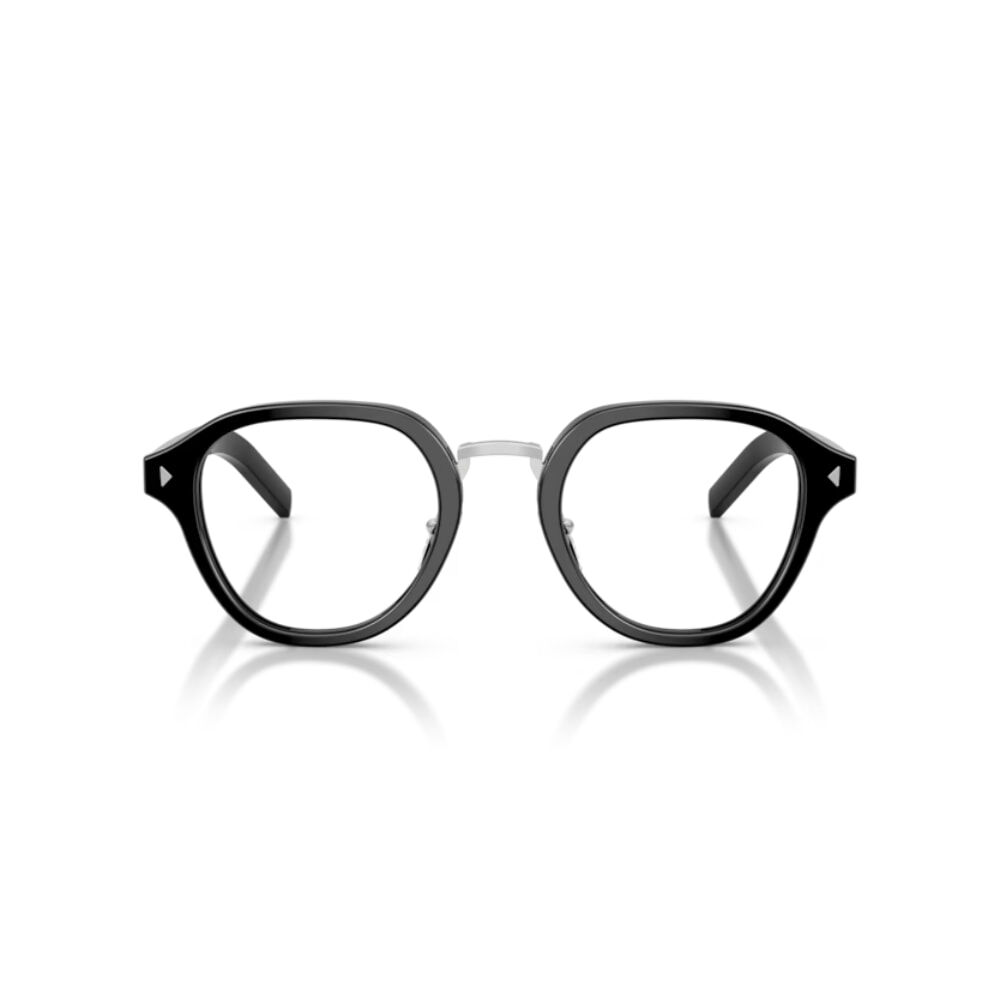 【PRADA】VPRC05V 16K1O1-50mm 圓框光學眼鏡♣(黑)