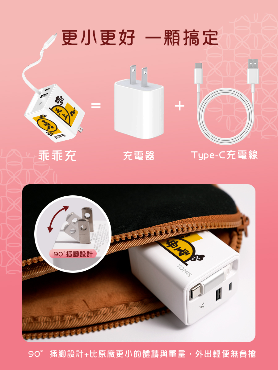 充電器+Type-C充電線