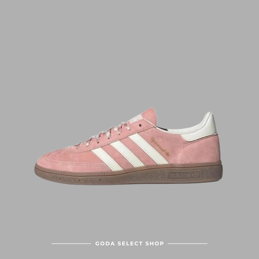 Adidas Originals HANDBALL SPEZIAL 蜜桃粉 奶油白 編織鞋帶 KJ6305