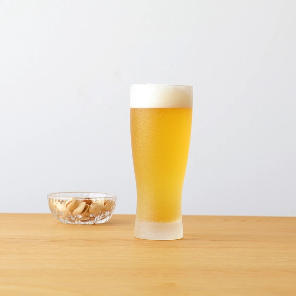 ADERIA 日本霧面啤酒杯410ml /1入