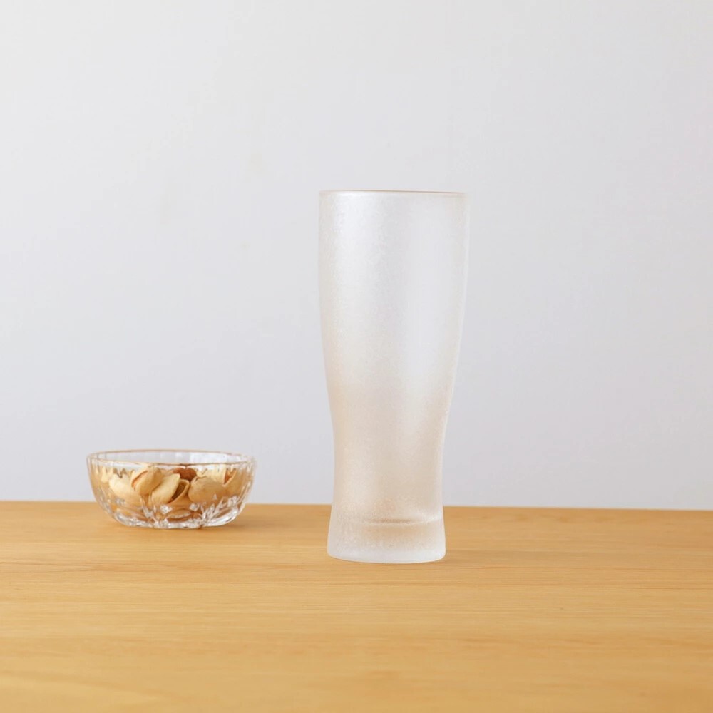 ADERIA 日本霧面啤酒杯410ml /1入