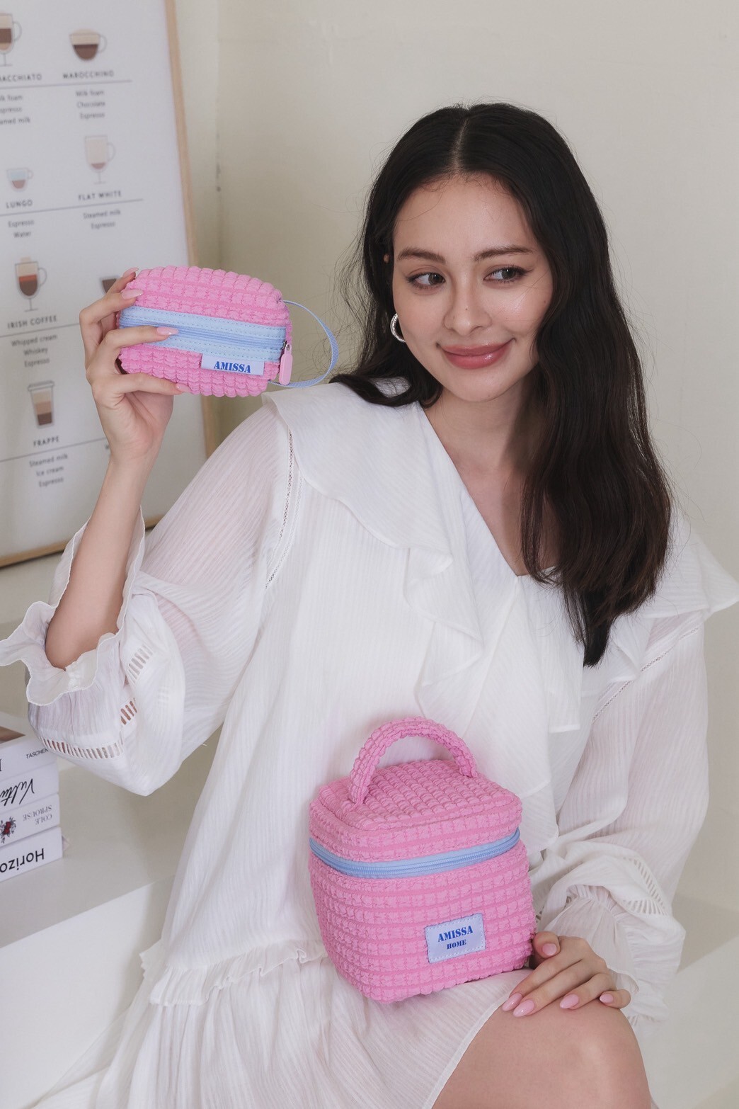 泡泡小提把收納袋_AMISSA（粉）