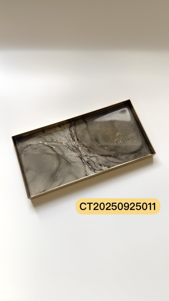 Celebrate today MIT台灣手工製作 酒墨藝術方形置物盤