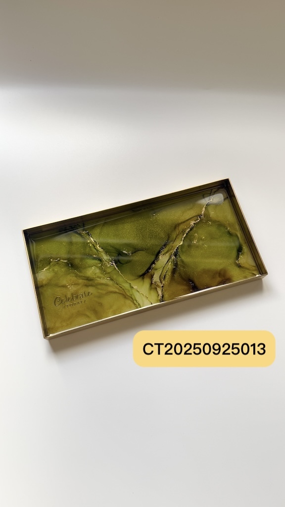 Celebrate today MIT台灣手工製作 酒墨藝術方形置物盤