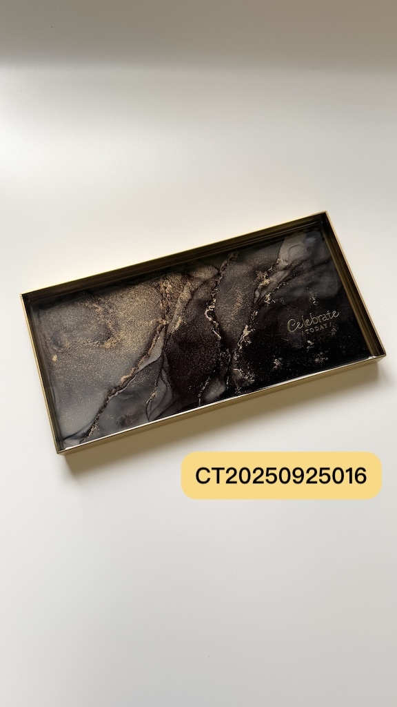 Celebrate today MIT台灣手工製作 酒墨藝術方形置物盤