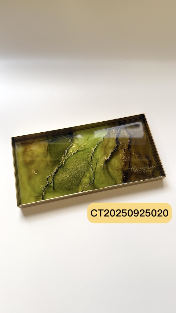 Celebrate today MIT台灣手工製作 酒墨藝術方形置物盤