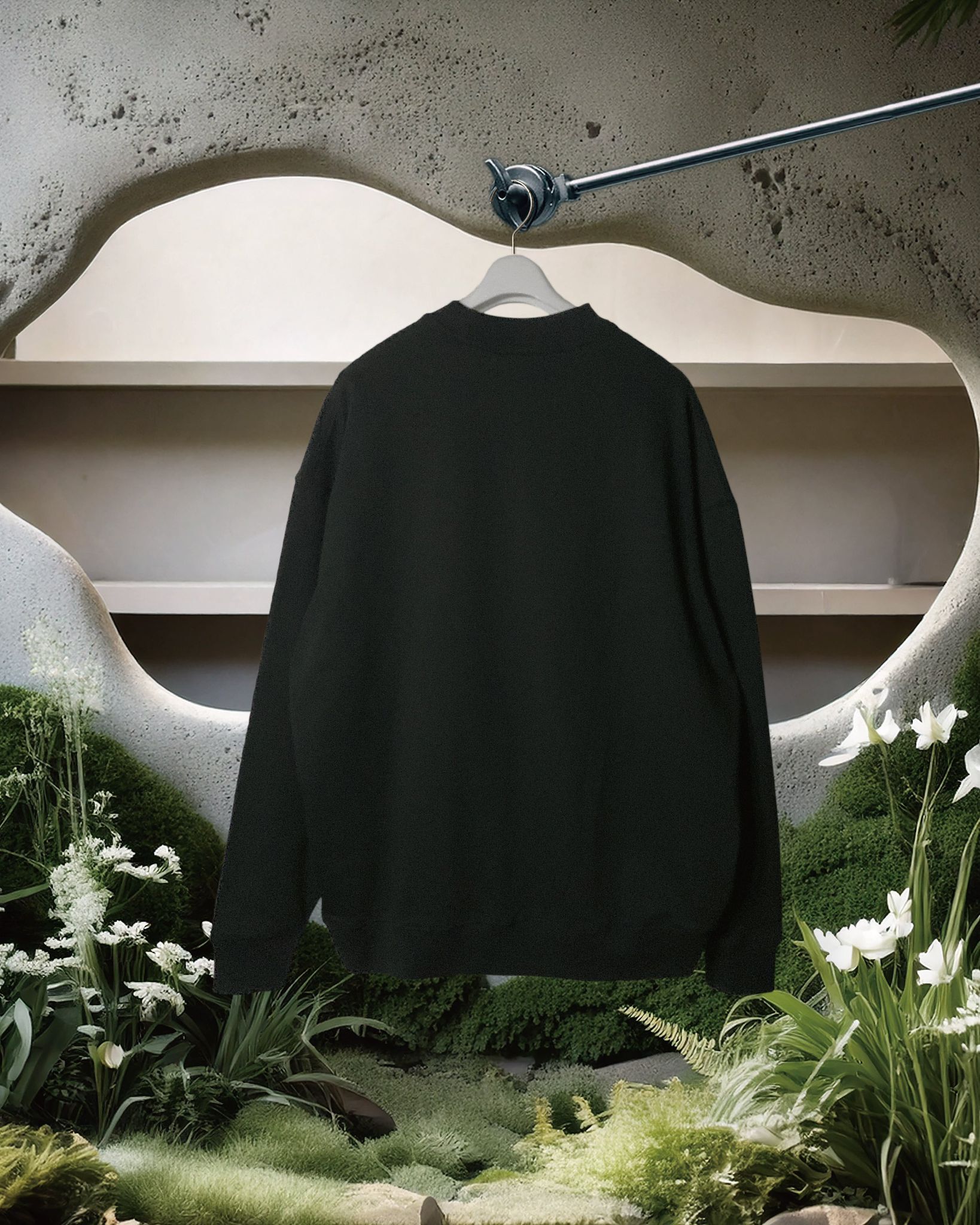 369LAB Baby Flower Sweater - Black | 24SWX001