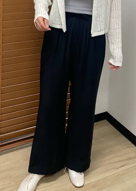 #228N508 空氣感！肌理樹紋直筒舒服褲