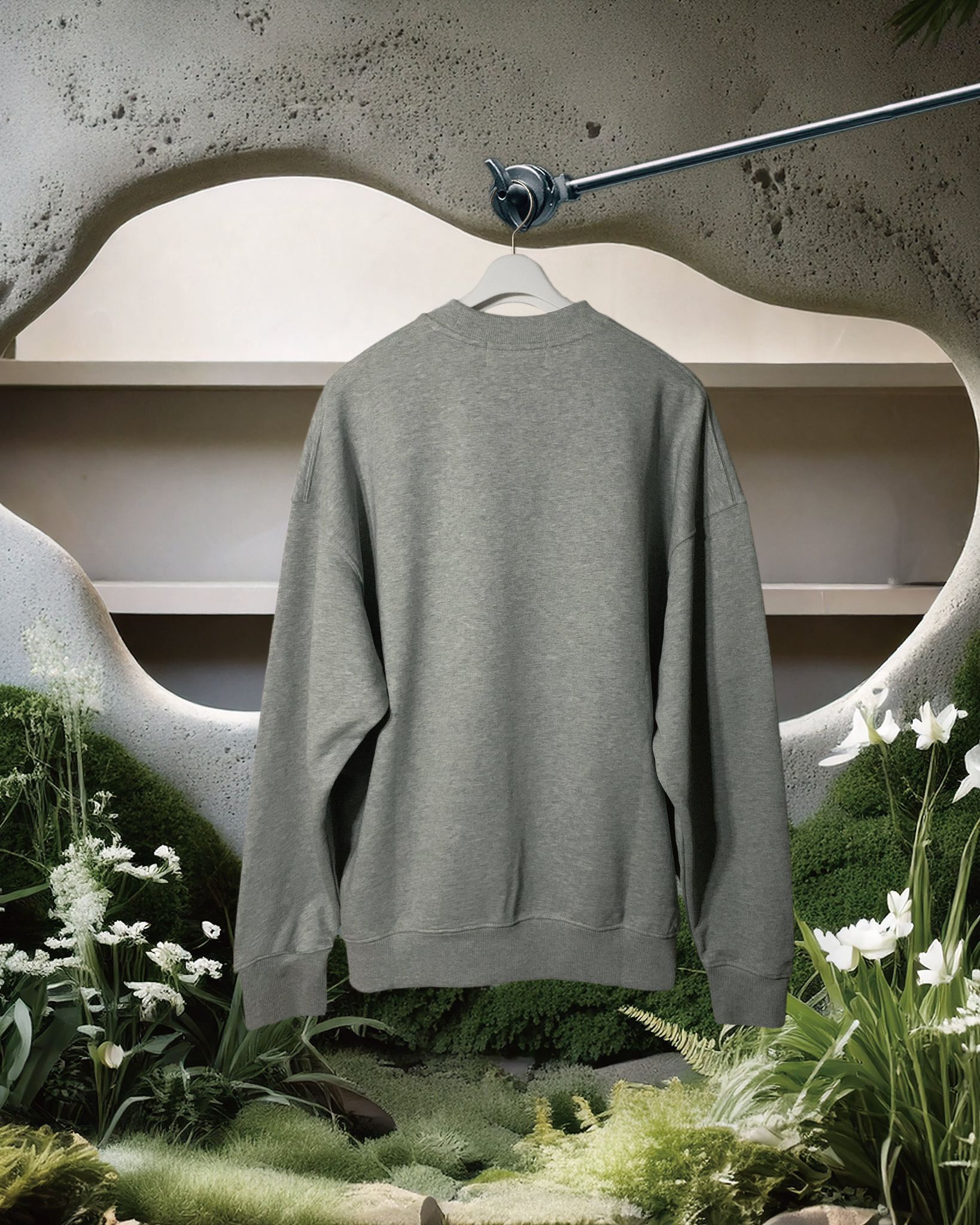 369LAB Baby Flower Sweater - Grey | 24SWX001