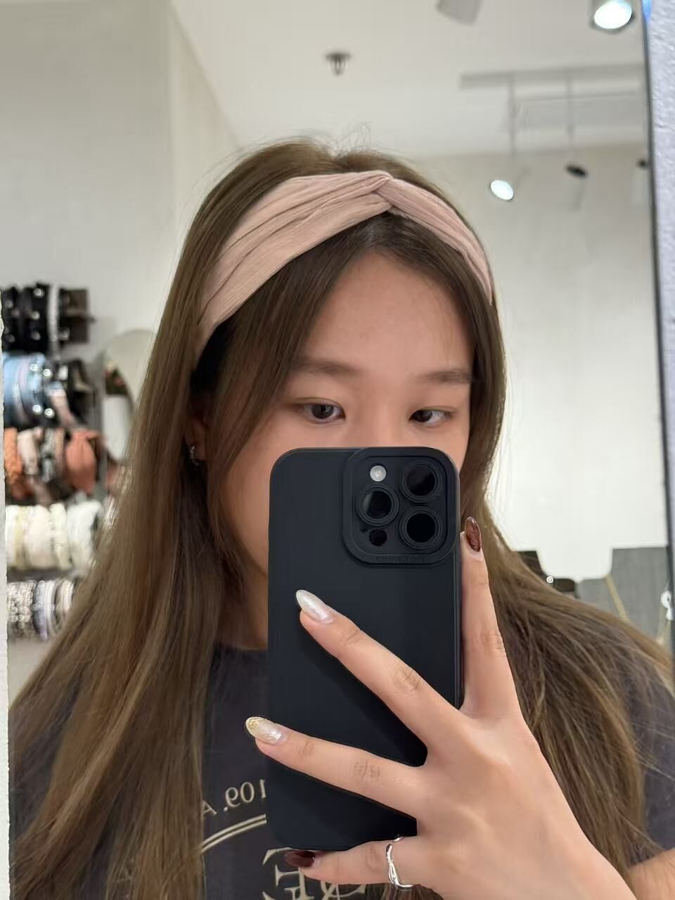 三色紐結簡約頭箍