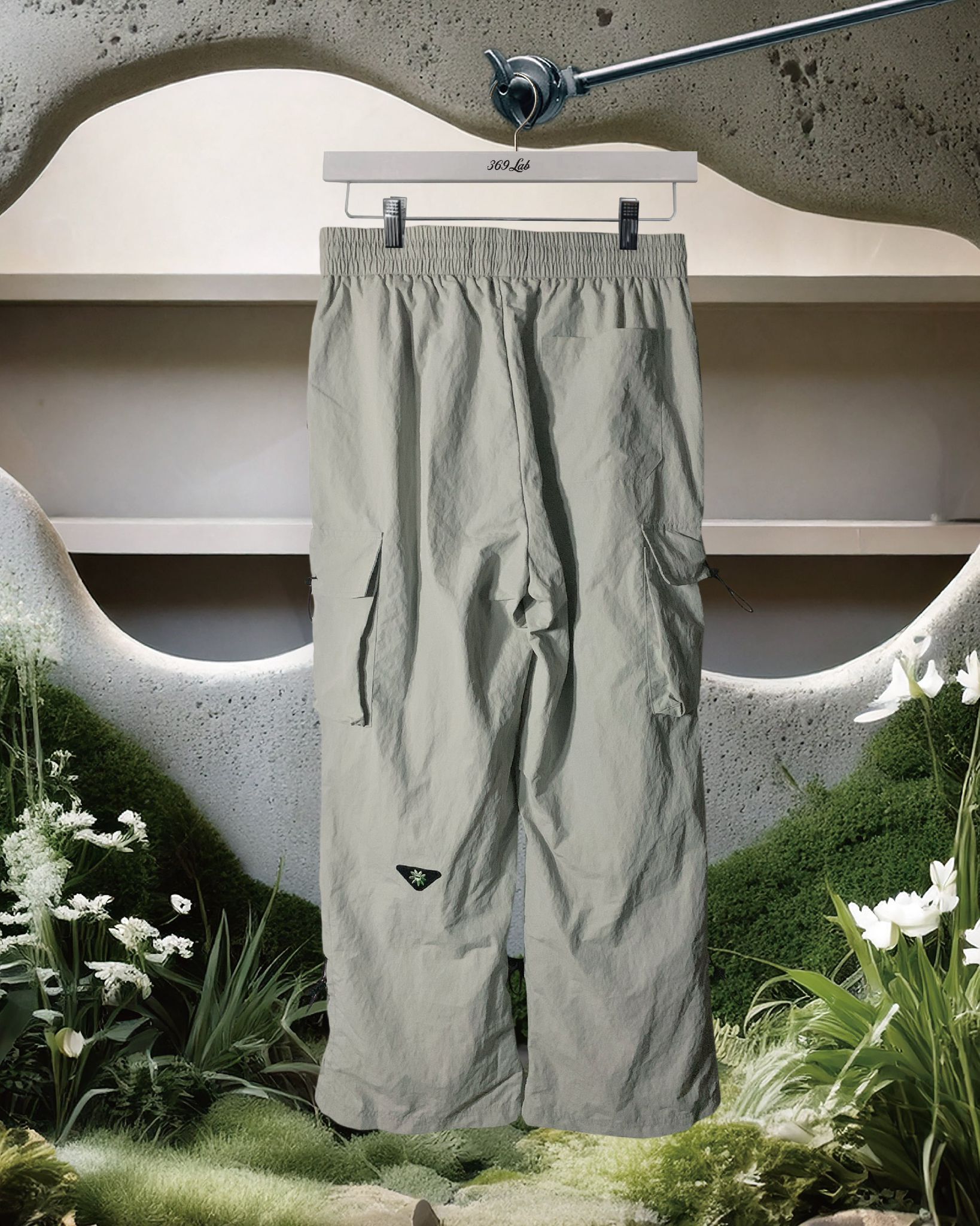 369 Lab Drawstring Loose Pants - Grey | PTW001