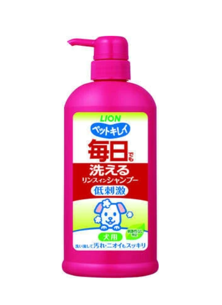 (日本製造) 獅王 Pet Kirei 狗狗每日沖洗洗髮精 (550ml)
