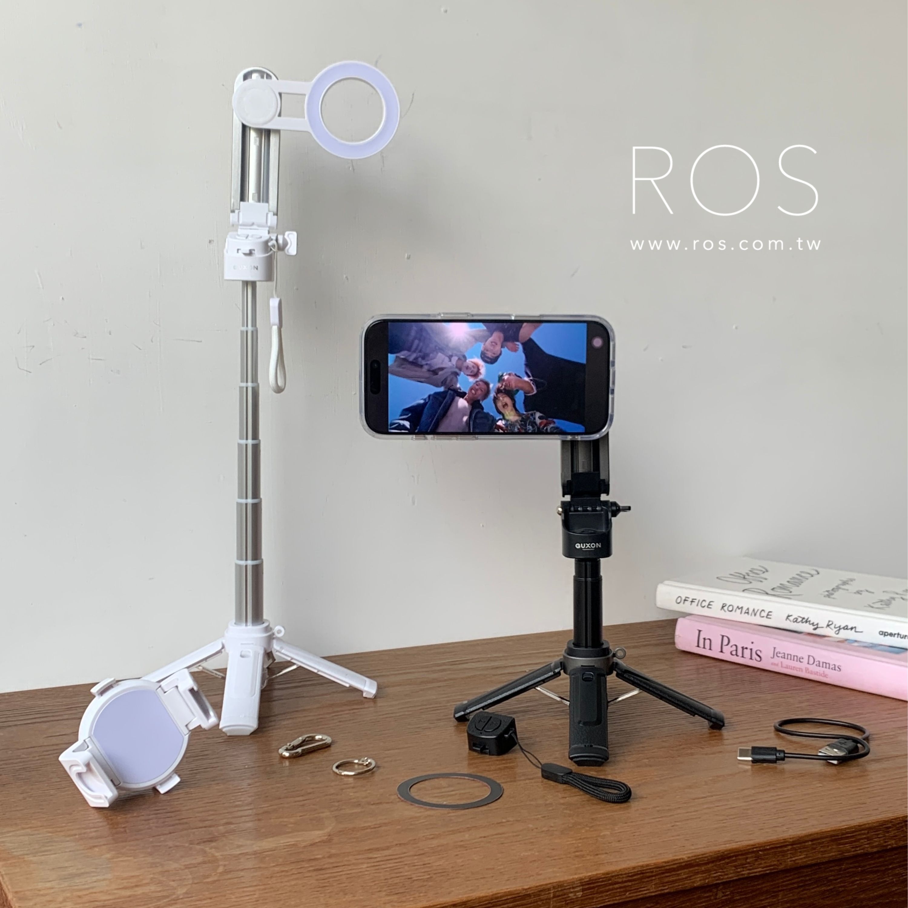 GUXON 口袋拍 迷你藍芽磁吸自拍架 (2colors)