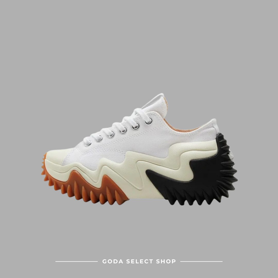 Converse Run Star Motion 白色 沙色 黑色 波浪 鋸齒 厚底 增高 低筒 172896C