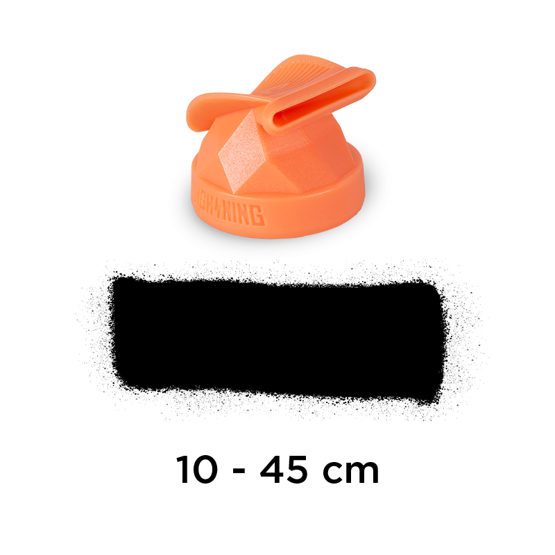 火焰閃電噴頭｜FLAME Lightning Cap orange