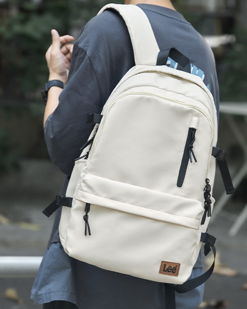 #預購 LEE 簡約百搭 大容量 防潑水 雙肩包 五色