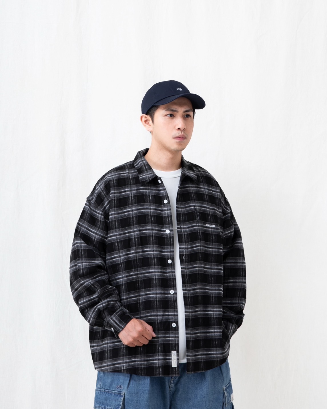 Persevere relaxed-fit L/S shirt PSVR 襯衫 3色