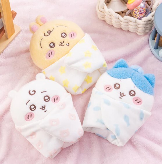 預計10月中旬到貨-Chiikawa 吉伊卡哇 BB系列 包巾BB中公仔-