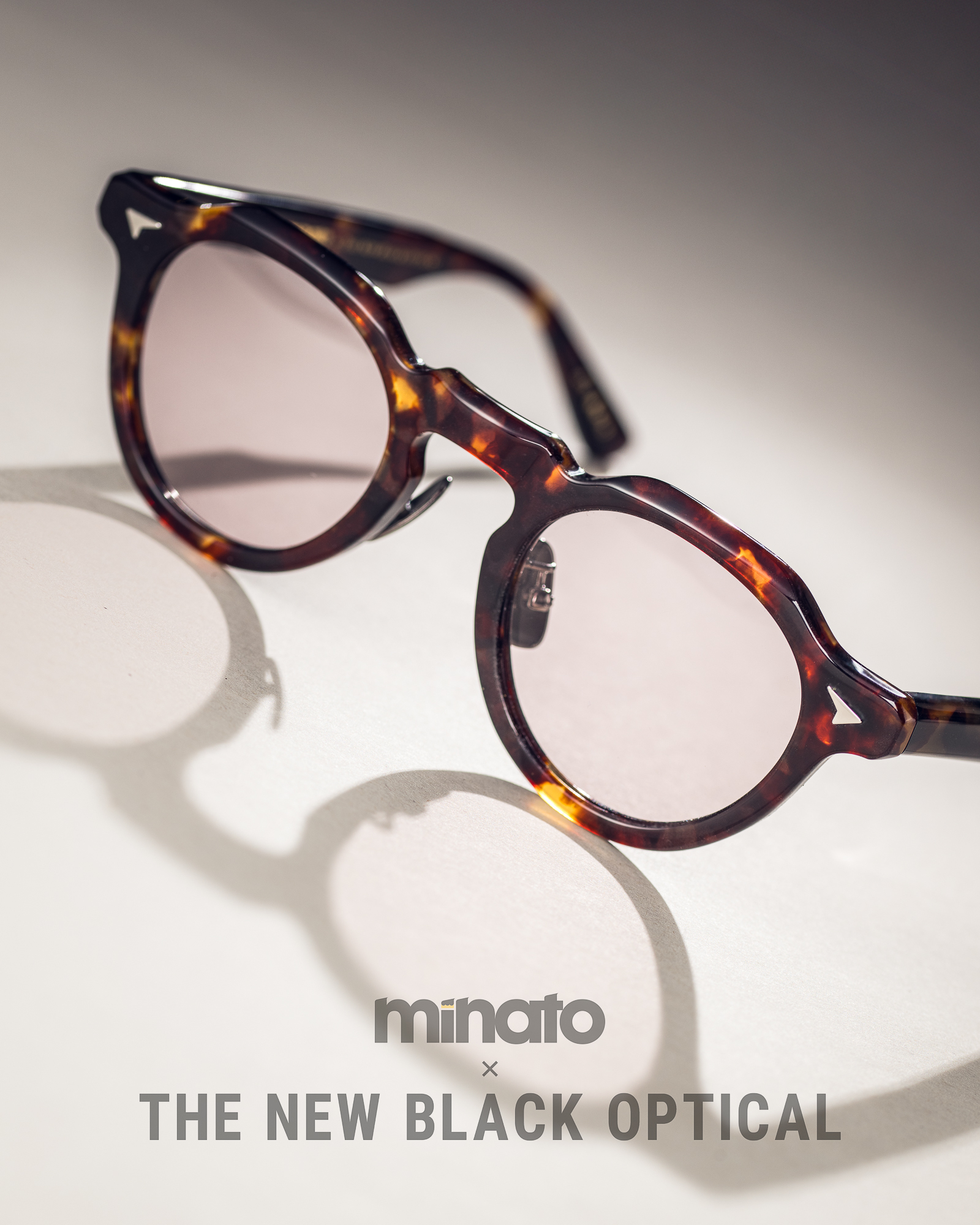 品川義則 X Minato X The New Black Optical  Y1 Classic Demi 原祖玳瑁色