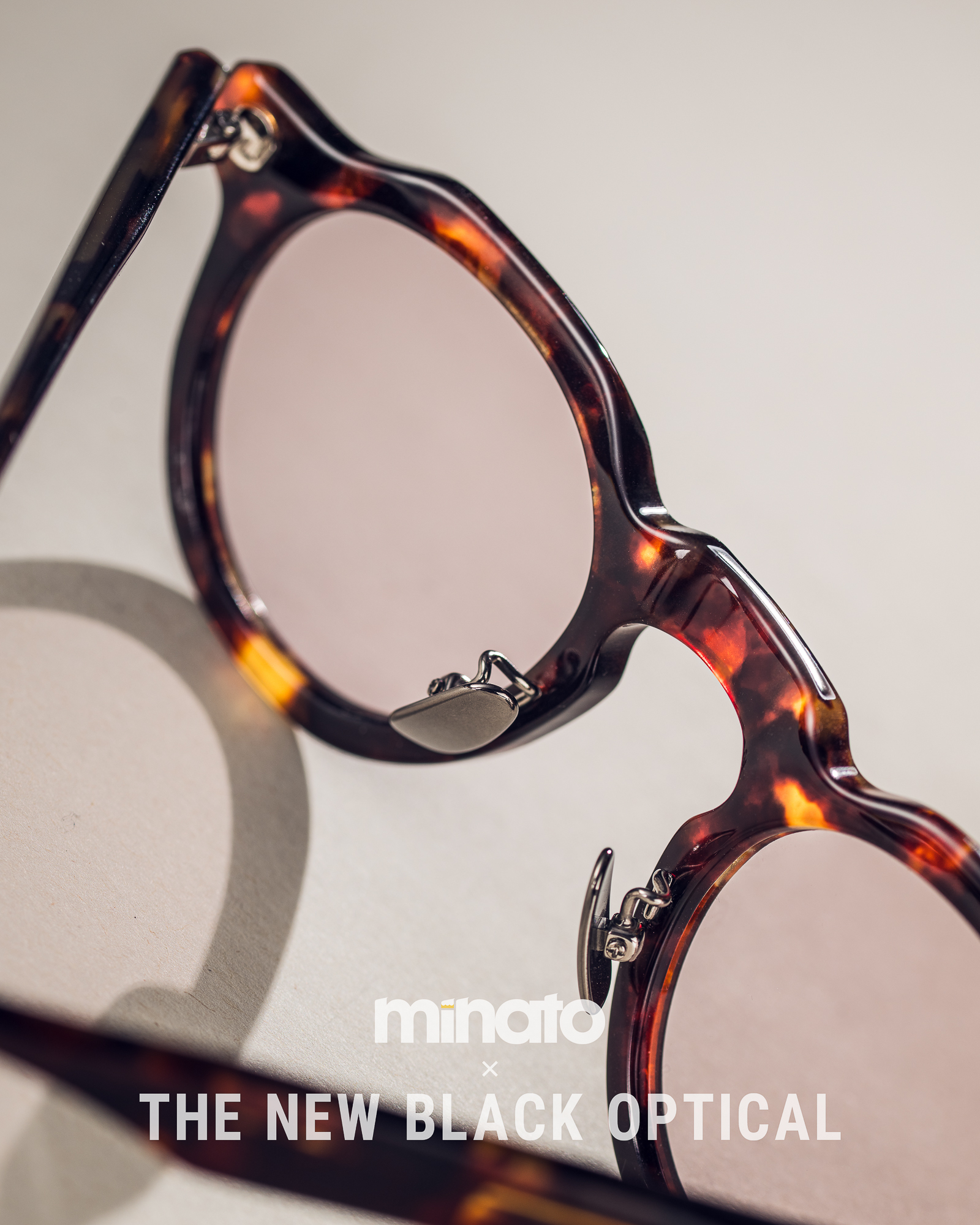 品川義則 X Minato X The New Black Optical  Y1 Classic Demi 原祖玳瑁色