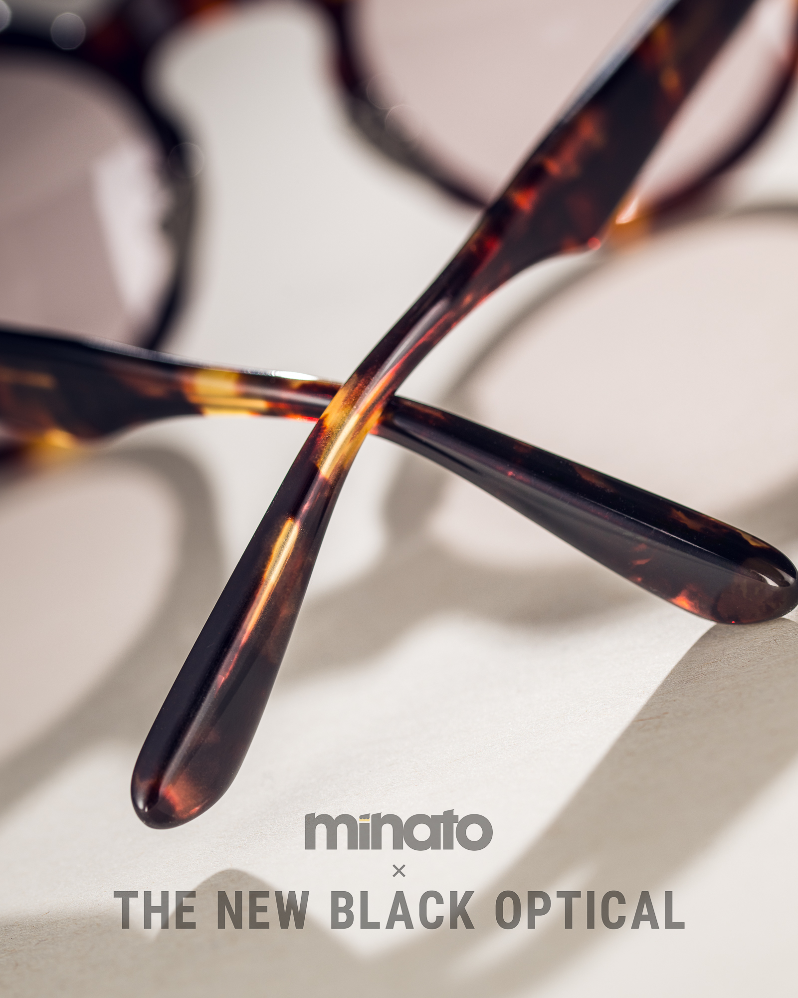 品川義則 X Minato X The New Black Optical  Y1 Classic Demi 原祖玳瑁色