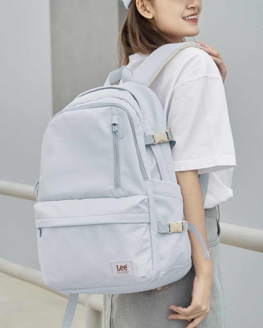 #預購 LEE 基本款 大容量 防潑水 雙肩包 馬卡龍配色 四色