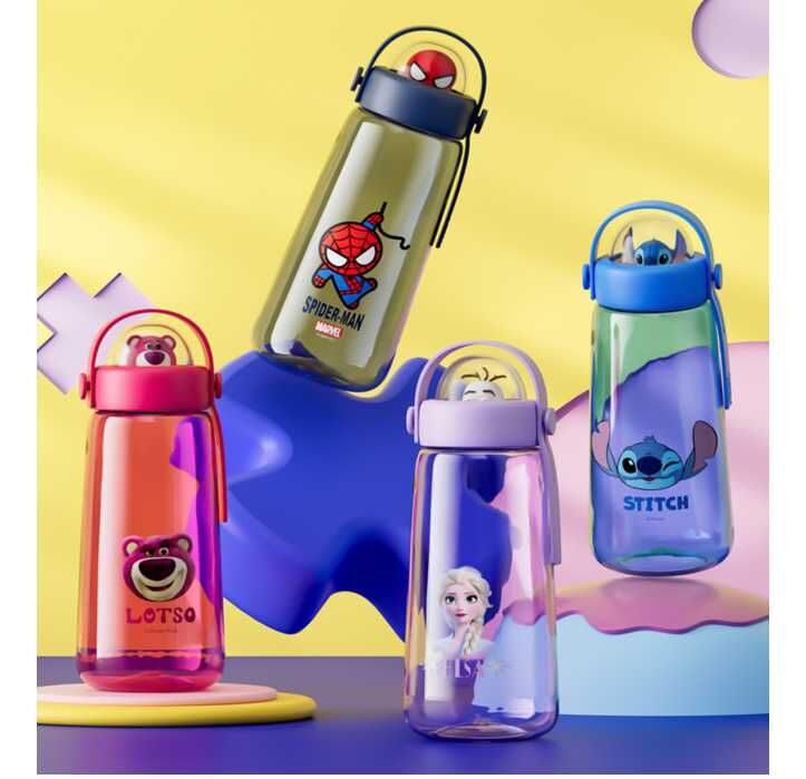 迪士尼魔雪奇緣 - 便攜式手挽水樽(600ml)
