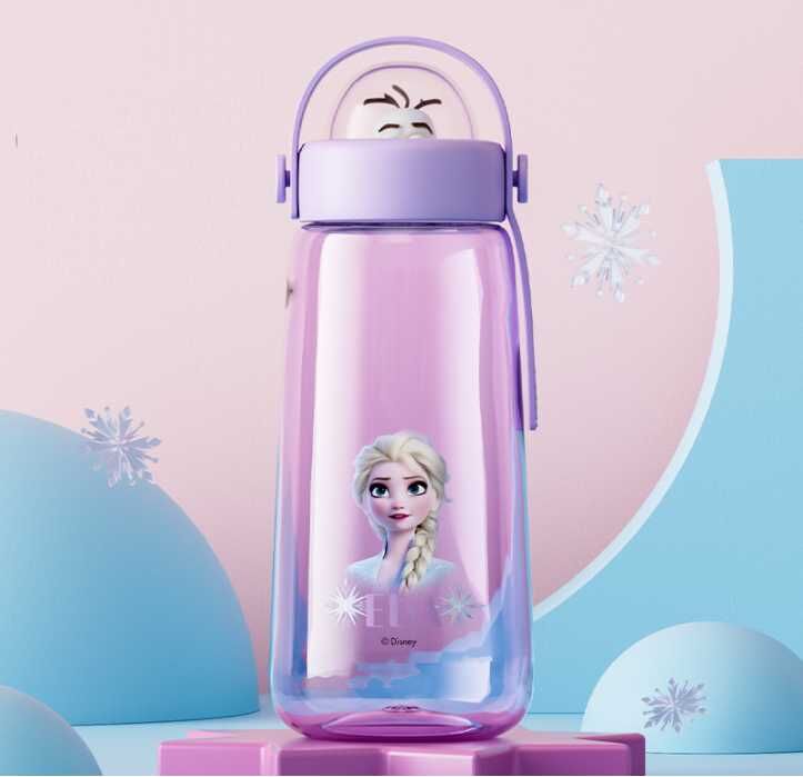 迪士尼魔雪奇緣 - 便攜式手挽水樽(600ml)