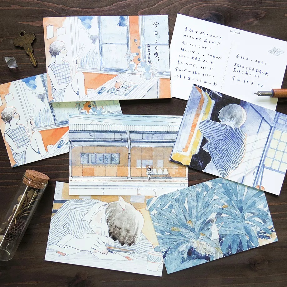 明信片箋｜藤巻佐有梨 Today's date.｜表現社 / JAPAN