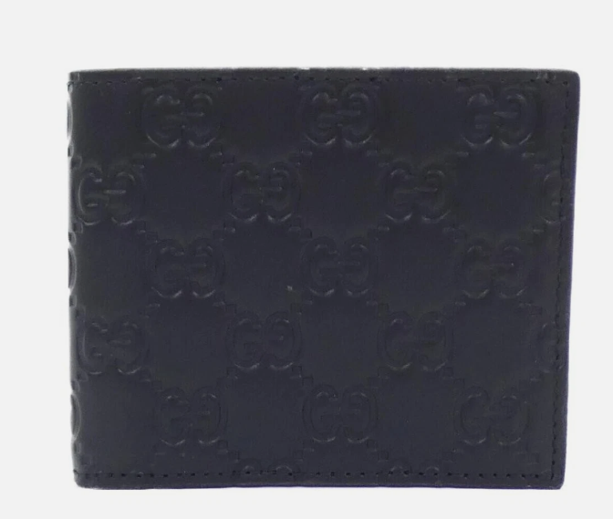 [E] GUCCI NERO/NERO AVEL SIGNATURE  LEATHER CALF, 779836CWC1N-1000 (EGC197)