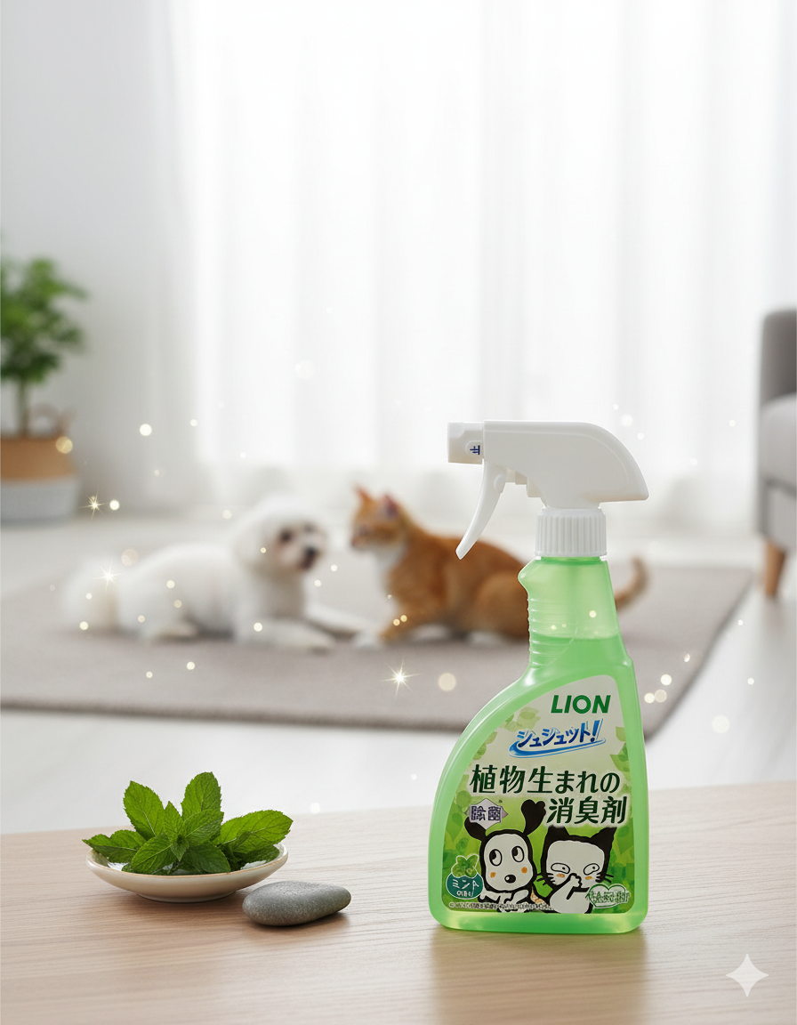 (日本製造) 獅王 Pet Shushutto! 薄荷香味植物性除臭劑 (400ml)