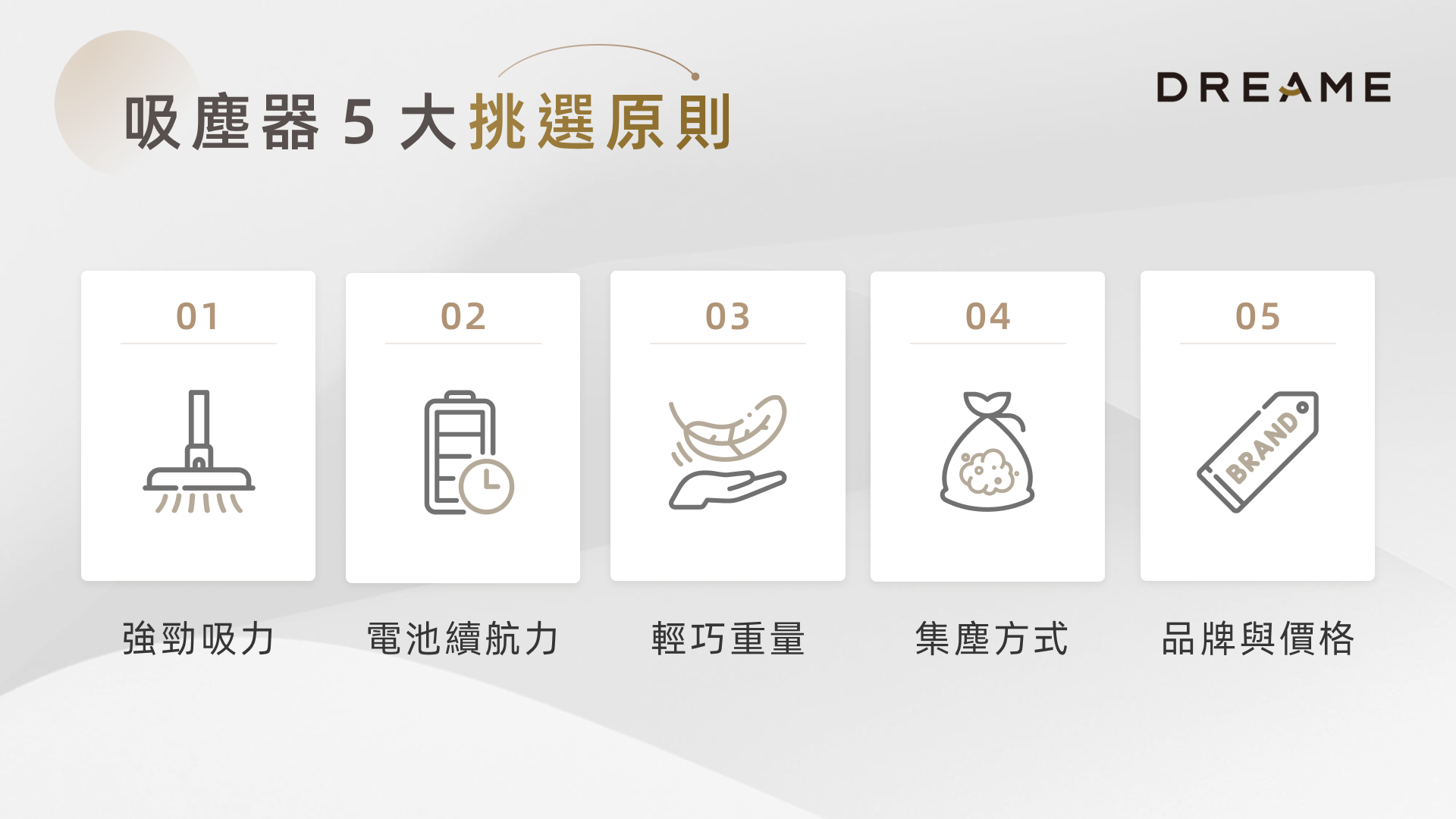 吸塵器的 5 大挑選原則