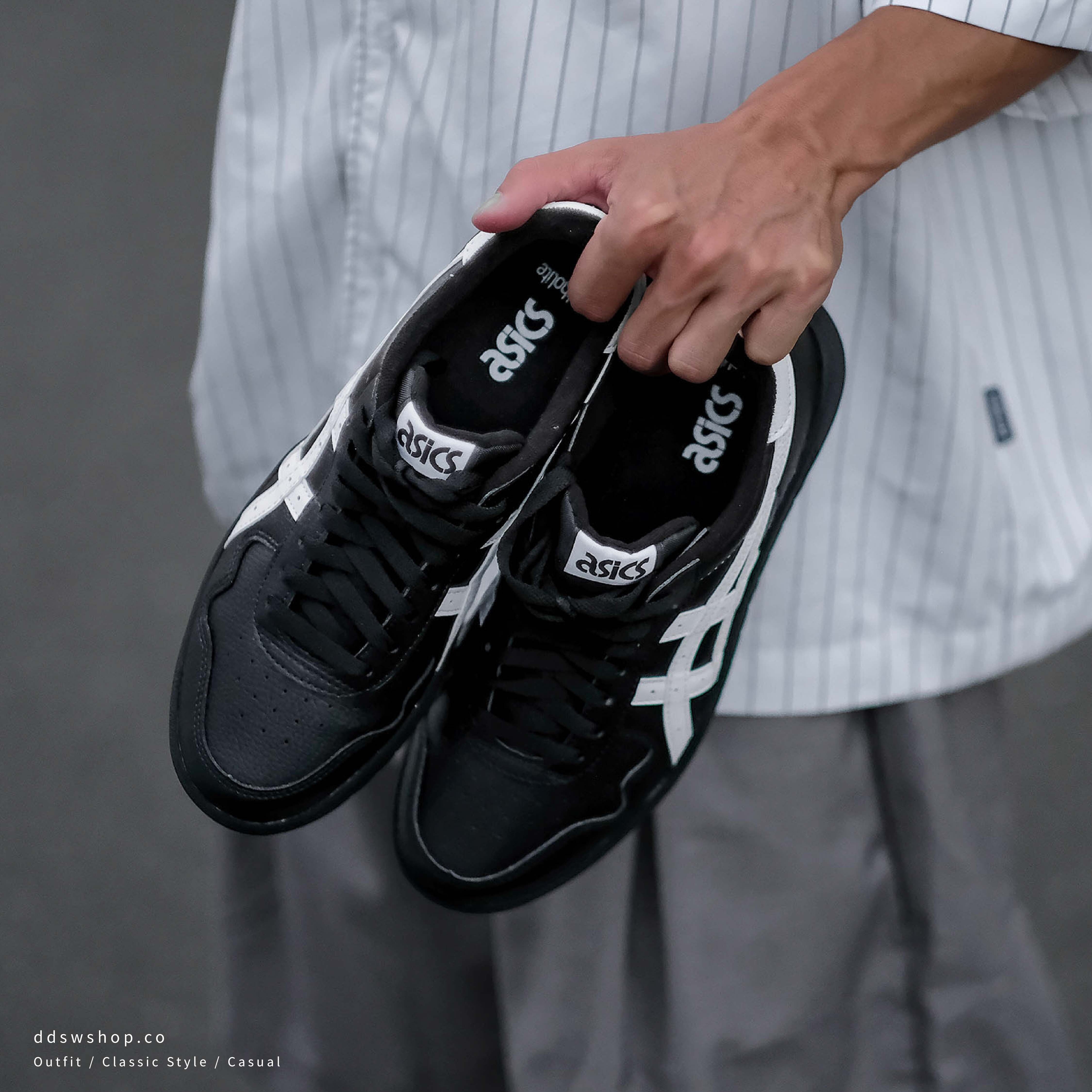 "調貨" Asics Japan S “Black/White“ 復古黑白板鞋 皮革 1203A033-001