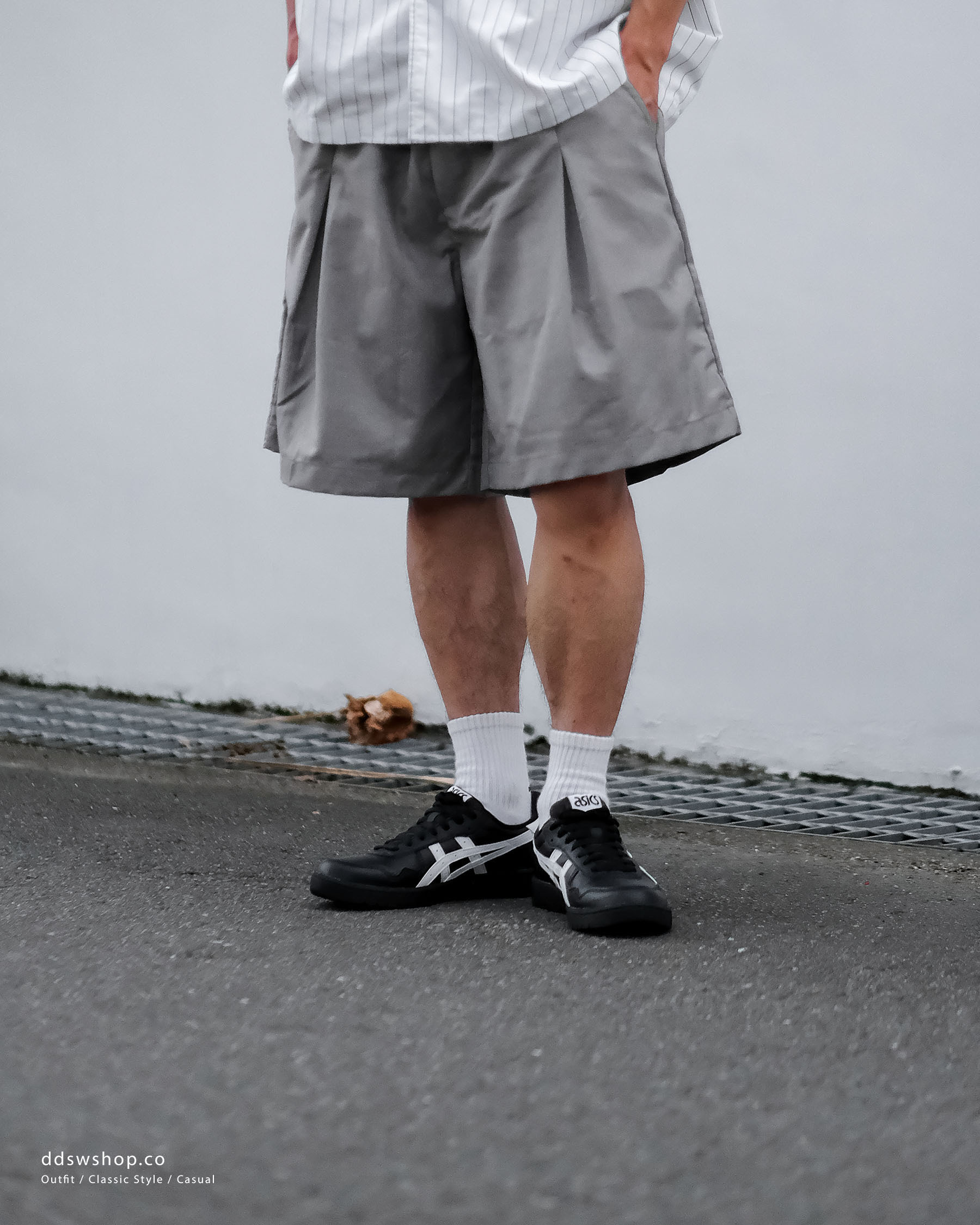 "調貨" Asics Japan S “Black/White“ 復古黑白板鞋 皮革 1203A033-001