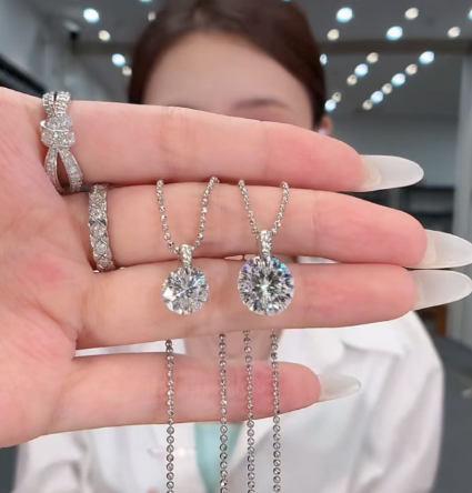 【現貨】LL100437 莫桑鑽石3克拉吊墜 (DH06)