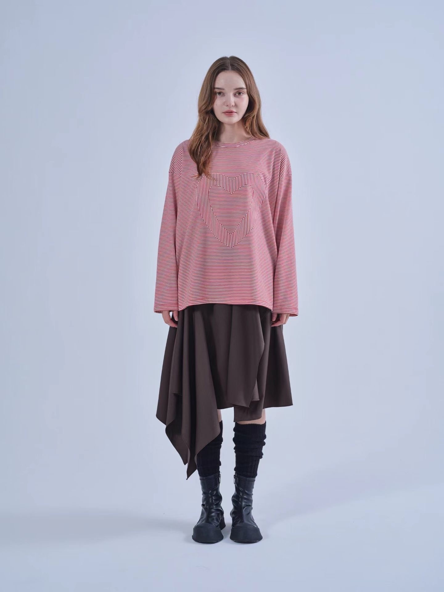 Rumba 橫間心心長袖Tee