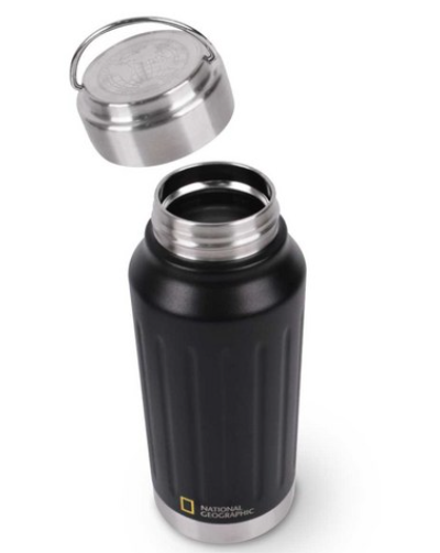 韓版 National Geographic ROVER 雙層不鏽鋼保溫杯 | 黑色 530ml