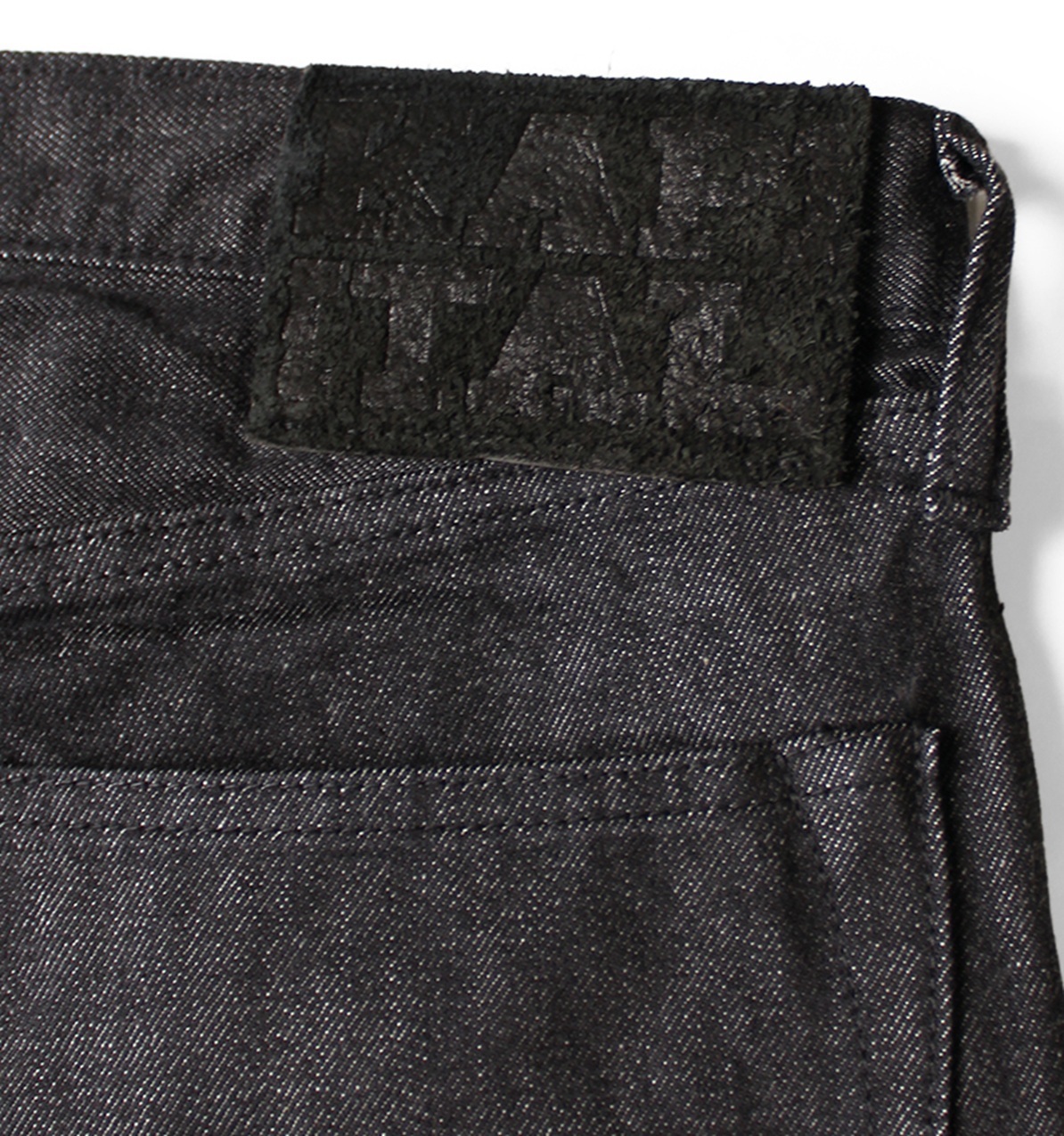 10/3 RELEASE: KAPITAL 14OZ BLACK DENIM 5 POCKETS MONKEY TH JEANS - PRE ORDER ITEM (預訂中)