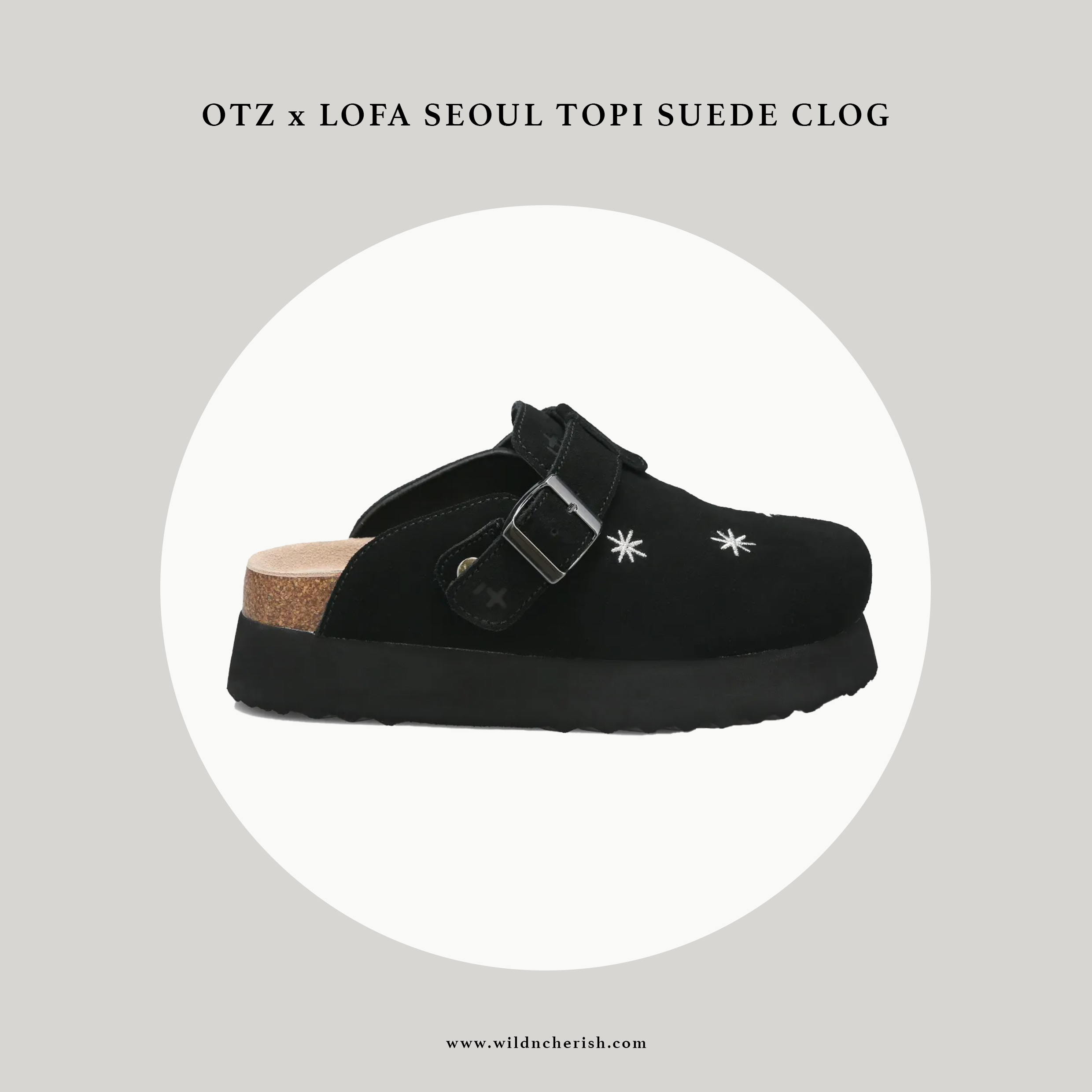 預訂 | Otz x Lofa Seoul Topi Suede Clog 厚底 星星