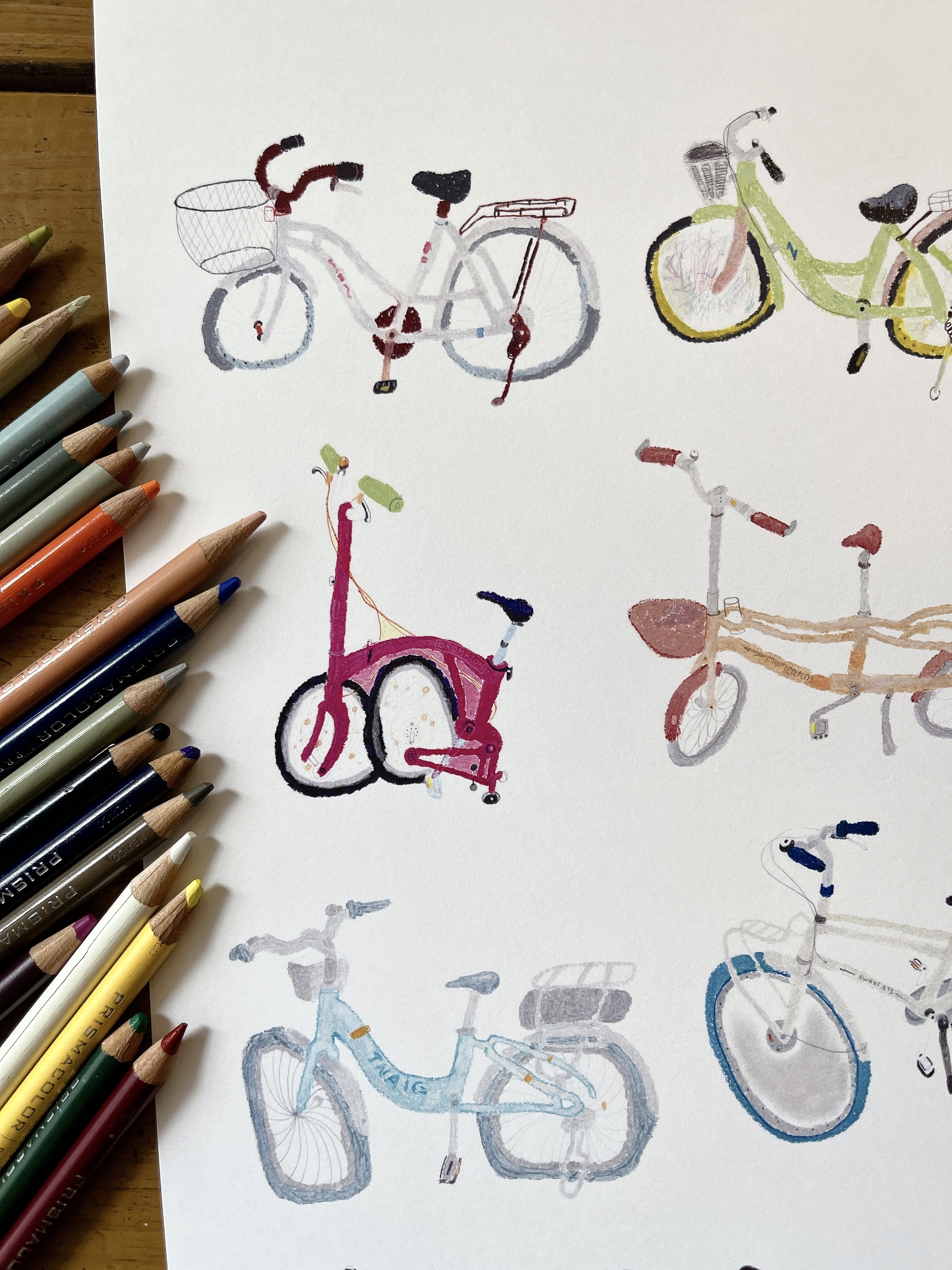 (只能郵寄) 12台車 A3海報 單張販售｜Hank在畫圖的路上 台灣