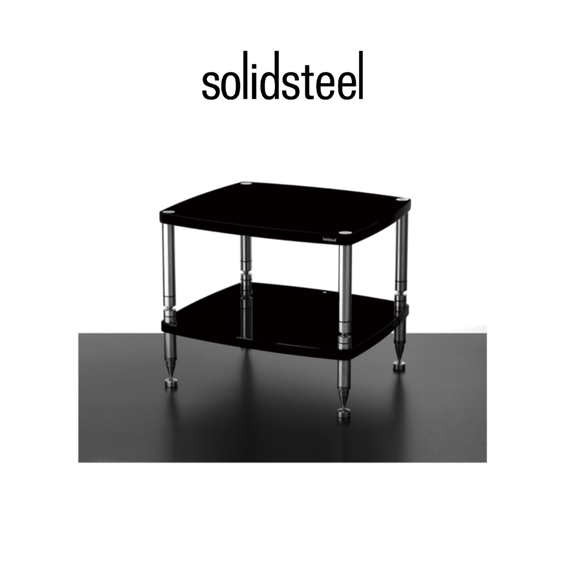 【Solidsteel】HF-2 義大利製 頂級 音響架 兩層 多種顏色 實心不銹鋼 架皇 層架