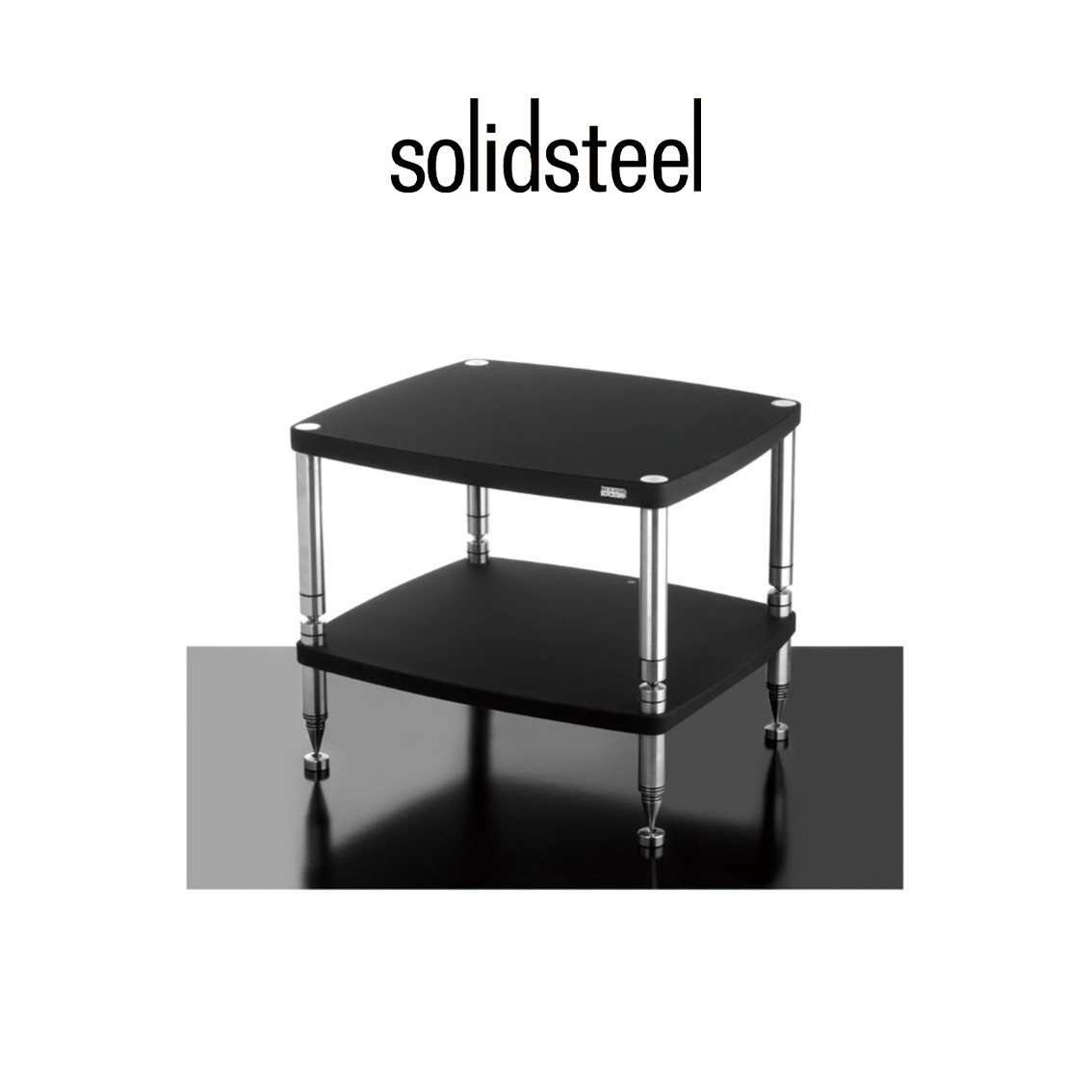 【Solidsteel】HF-2 義大利製 頂級 音響架 兩層 多種顏色 實心不銹鋼 架皇 層架