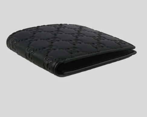 [E] GUCCI NERO/NERO AVEL SIGNATURE  LEATHER CALF, 779836CWC1N-1000 (EGC197)