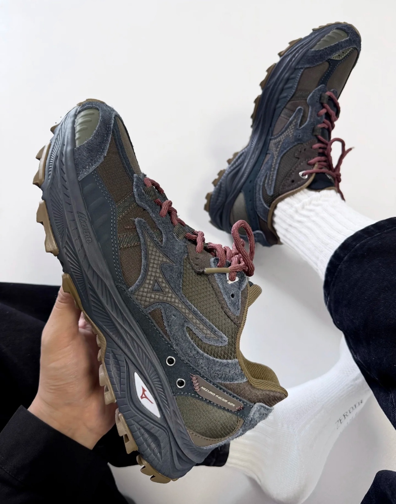 Mizuno Racer ADV Dark Grey山系戶外跑鞋 D1GH241212