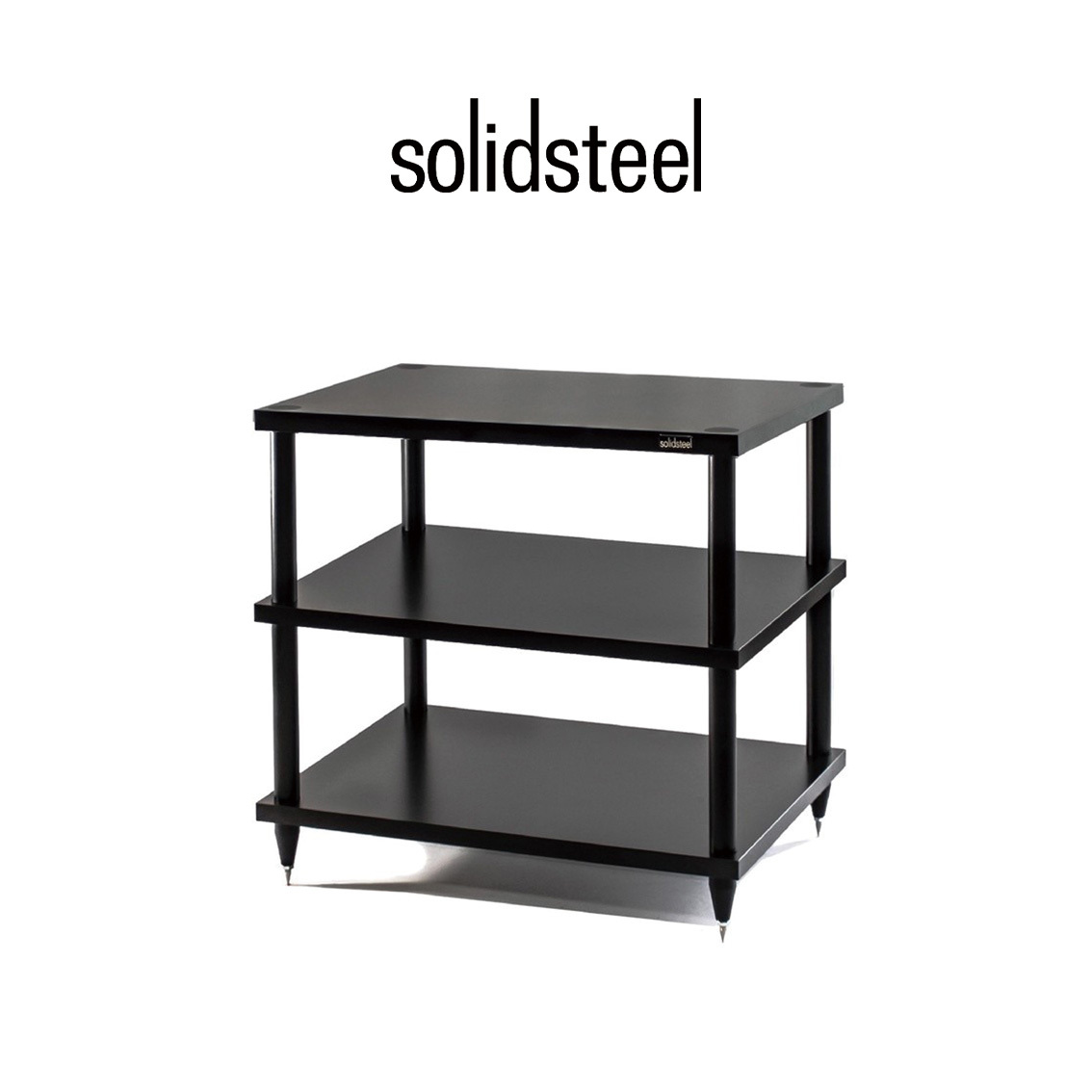 【Solidsteel】S2-3 音響架 三層 黑色 義大利製 架皇  公司貨 層架 置物架