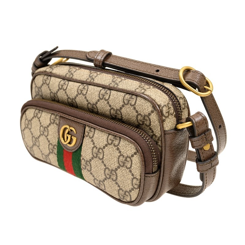 [E] GUCCI BROWN OPHIDIA SHOULDER BAG/CROSSBODY BAG, 72255796IWT-8745 (EGC140)
