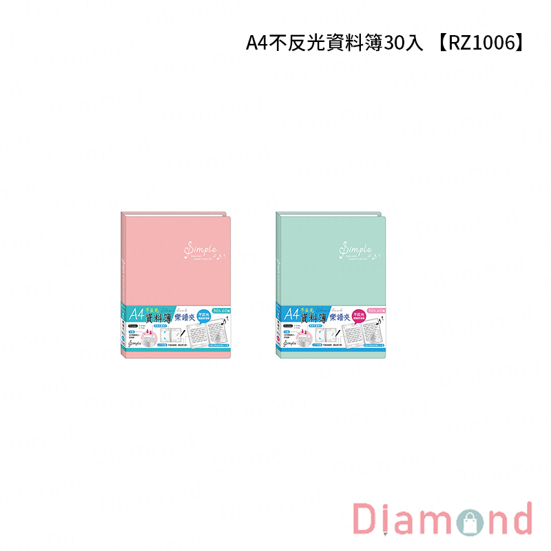 四季紙品 A4不反光資料簿30入 【RZ1006】