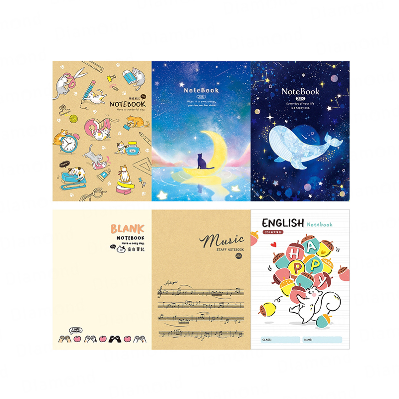 四季紙品 筆記本 25K 【BJ4107 BJ4204 BJ4407 BJ4502 BJ4606 BJ4806 BJ4908】