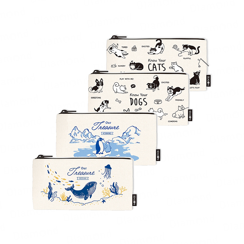 四季紙品 帆布輕便筆袋 【PB0916】